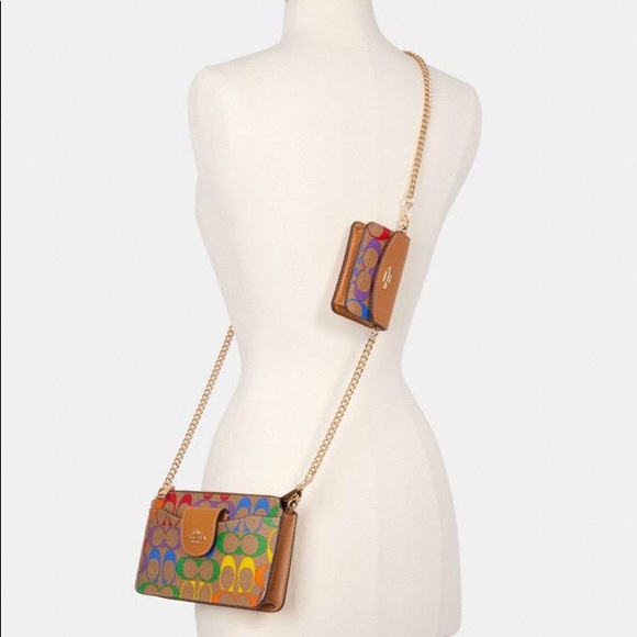 Coach Pride Poppy Crossbody in Rainbow Signature - Picture 9 of 10